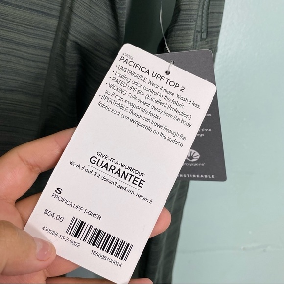 Athleta Pacifica‎ UPF Top 2 Green Sz S 439088 - Picture 2 of 3